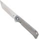 Kizer Begleiter Ki4458T1 - Azo EDC - Satin CPM S35VN Tanto - Titanium - Frame Lock Flipper Folder