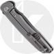 Kizer Matanzas Ki4510A3 - Nick Swan - Gray Drop Point - Matte Titanium with Brown Micarta - Frame Lock Flipper Folder