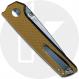 Kizer Domin Vanguard V4516A4 Azo EDC Stonewash Drop Point Brown G10 Liner Lock Folder