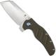 Kizer Vanguard c01c XL Sheepdog V5488C2 - Chris Conaway - Satin 154CM Cleaver Style - Green G10 - Liner Lock Flipper Folder