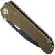 Medford 187 DP Knife - Black PVD Drop Point - Bronze Anodized Titanium - Frame Lock Folder - USA Made