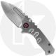 Medford Micro Praetorian T - Tumbled S35VN Drop Point - Tumbled Titanium Handle - Frame Lock Folder - USA Made