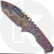 Medford Micro Praetorian T - Vulcan S35VN Tanto - Violet / Bronze Dragon Skin Ti - Frame Lock Folder - USA Made