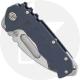 Medford Praetorian T - Satin S35VN Drop Point - Bead Blast Dark Blue Ti - Frame Lock Folder - USA Made