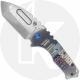 Medford Praetorian T - Tumbled S45VN Tanto - Born and Bred Texas Flag Ti - Blue Hardware - Frame Lock Folder - USA Made