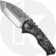 Medford Praetorian T - Tumbled S45VN Tanto - PVD Silver Laurel Leaf Ti - Frame Lock Folder - USA Made