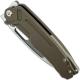 Medford Infraction Knife - Tumble Finish Drop Point - Front Flipper - Bronze Anodized Titanium - Frame Lock Folder - USA Made