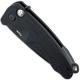 Medford Smooth Criminal Knife - Black PVD Drop Point - Flipper Knife - Black Aluminum - Black PVD Hardware - Plunge Lock Folder