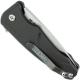 Medford Smooth Criminal Knife - Tumbled Drop Point - Flipper Knife - Gray Aluminum - Plunge Lock Folder - USA Made