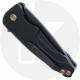 Medford Smooth Criminal - PVD S45VN Drop Point - Black Aluminum - Button Lock Folder - USA Made