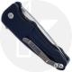 Medford Smooth Criminal - Tumbled S35VN Drop Point - Blue Aluminum - Button Lock Folder - USA Made