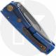 Medford Marauder-H Knife - Tumbled S45VN Tanto - Blue Ti - Frame Lock Folder - USA Made
