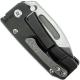 Medford Hunden Knife - Tumble Finish Drop Point - Black PVD Titanium - Frame Lock Folder - USA Made