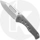 Medford Praetorian Slim - Tumbled S35VN Drop Point - Tumbled Ti - Frame Lock Folder - USA Made