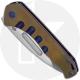 Medford Praetorian Slim - Tumbled S35VN Drop Point - Violet / Bronze Ti - Frame Lock Folder - USA Made