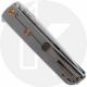 Medford M-48 Knife - Tumbled S45VN Drop Point - Blue Aluminum / Tumbled Ti - Bronze Hardware - Frame Lock Flipper Folder - USA M