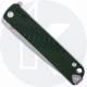 Medford M-48 Knife - Tumbled S45VN Drop Point - OD Green Aluminum / Tumbled Ti - Frame Lock Flipper Folder - USA Made