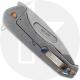 Medford Praetorian Slim Flipper - Tumbled S45VN Tanto - Tumbled Ti - Frame Lock Folder - USA Made