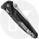 Microtech Socom Delta Knife - Stonewashed Clip Point - Black Aluminum