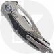 Microtech Matrix Knife - Hand-Rubbed Satin M390MK Drop Point - Titanium/Carbon Fiber Inlays - Flipper Folder