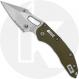 Microtech Stitch RAM-LOK Knife - Stonewashed Part Serrated Bohler M390MK Spear Point - Fluted OD Green G10