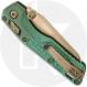 Microtech MSI Mini RAM-LOK Knife - Signature Series - Bronzed Stonewash Bohler M390MK Sheepsfoot - Antique Green Frag Pattern Ti