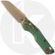Microtech MSI Mini RAM-LOK Knife - Signature Series - Bronzed Stonewash Bohler M390MK Sheepsfoot - Antique Green Frag Pattern Ti