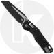 Microtech MSI Mini RAM-LOK Knife - Black Bohler M390MK Sheepsfoot - Black Frag Pattern Aluminum