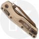 Microtech MSI Mini RAM-LOK Knife - Gold Bohler M390MK Sheepsfoot - Champagne Gold Frag Pattern Aluminum