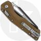 Microtech MSI RAM-LOK Knife - 2-Tone Sheepsfoot Bohler M390MK - Fluted Dark Earth Polymer