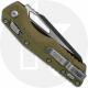 Microtech MSI RAM-LOK Knife - Part Serrated 2-Tone Sheepsfoot Bohler M390MK - Injection Molded OD Green Polymer