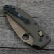 AWT Custom Aluminum Scales for Spyderco Manix 2 Knife - Agent Series - Linerless - Black Anodized - USA Made