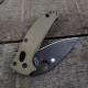 AWT Custom Aluminum Scales for Spyderco Manix 2 Knife - Agent Series - Linerless - FDE Anodized - USA Made