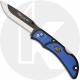 Outdoor Edge Razor Lite EDC RLU-40 Knife - 3.5-Inch Replaceable Blades - Black Grivory/Blue TPR Inserts