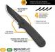 Outdoor Edge Razor VX3 VX330A Knife - Assisted - Black 3.0-Inch Replaceable Blade - Black G10 - Flipper Folder