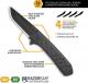 Outdoor Edge Razor VX4 VX430A Knife - Assisted - Black 3.0-Inch Replaceable Blade - Carbon Fiber/Black G10 - Flipper Folder