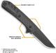 Outdoor Edge Razor VX4 VX430A Knife - Assisted - Black 3.0-Inch Replaceable Blade - Carbon Fiber/Black G10 - Flipper Folder