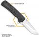 Outdoor Edge Razor VX5 VX530A Knife - Assisted - Black 3.0-Inch Replaceable Blade - Forged Carbon Fiber/Black G10 - Flipper Fold