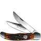 Queen Knives Queen Folding Hunter Knife, Honey Amber, QN-39ACSB