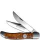 Queen Knives Queen Folding Hunter Knife, Curly Zebra Wood, QN-39CZ