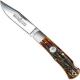 Queen Knives Queen Mountain Man Lock Blade Knife, Honey Amber, QN-3LACSB