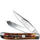 Queen Knives Queen Mini Trapper Knife, Honey Amber, QN-51ACSBT