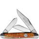 Queen Knives Queen Large Stockman Knife, Curly Zebra Wood, QN-9CZ