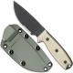 Ontario Knives Ontario RAT-3 Knife, Serrated with Green Sheath, QN-RAT3SOD