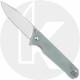 QSP Mamba V2 QS111-J1 - Satin D2 Clip Point - Jade G10 - Liner Lock Flipper Folder