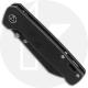 QSP Penguin Knife QS130-O - Black Stonewash 154CM Sheepfoot - Black Stonewash Titanium - Frame Lock Folder