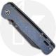 QSP Penguin Knife QS130-S - Black Stonewash 154CM Sheepfoot - Blue Stonewash Titanium - Frame Lock Folder