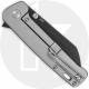 QSP Penguin Plus QS130XL-D2 - Black Stonewash 20CV - Aluminum Foil CF / Bead Blast Ti - Flipper Folder