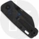 QSP Penguin Mini QS130XS-D2 - Black Stonewash 14C28N - Blue Shred Carbon Fiber / G10
