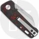 QSP Penguin Mini QS130XS-E1 - Satin 14C28N - Red Shred Carbon Fiber / G10